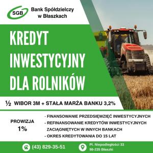 Kredyt inwestycyjny dla rolników